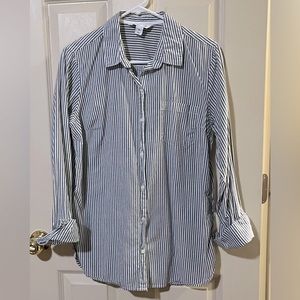 Women's striped button up.